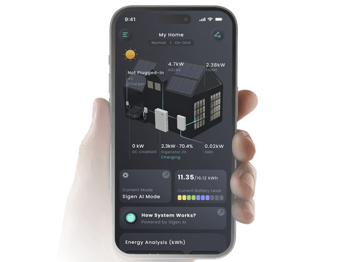 Sigenergy Energiemanagement App